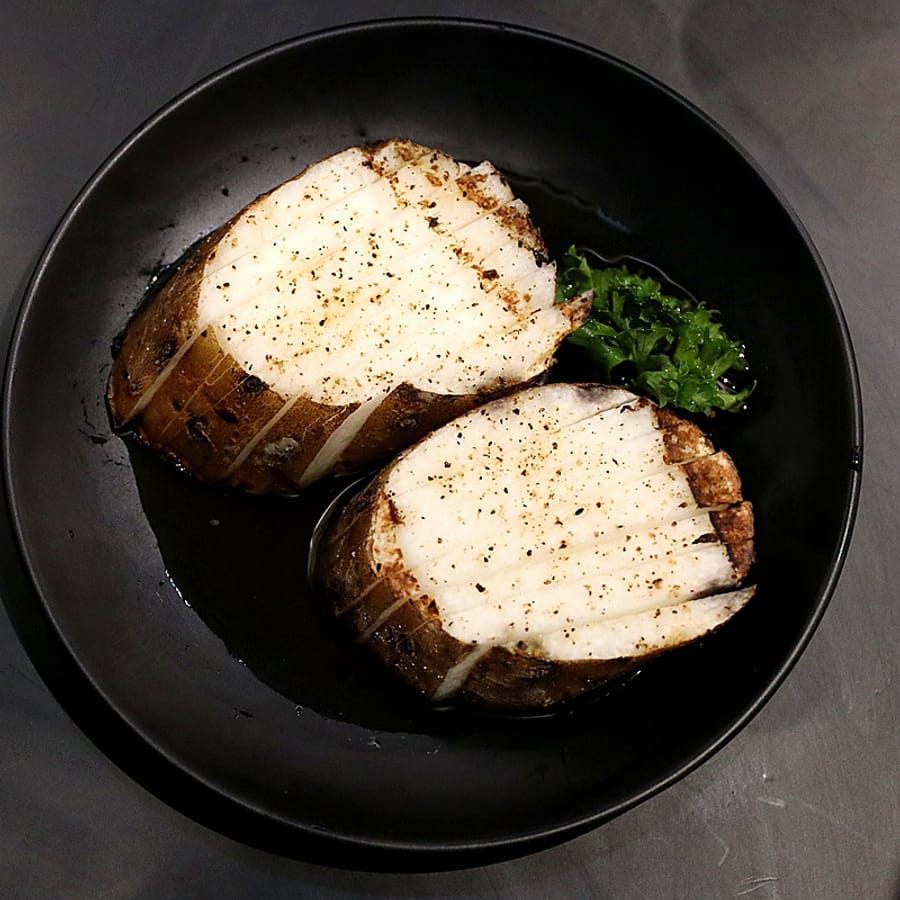 Grilled pork belly